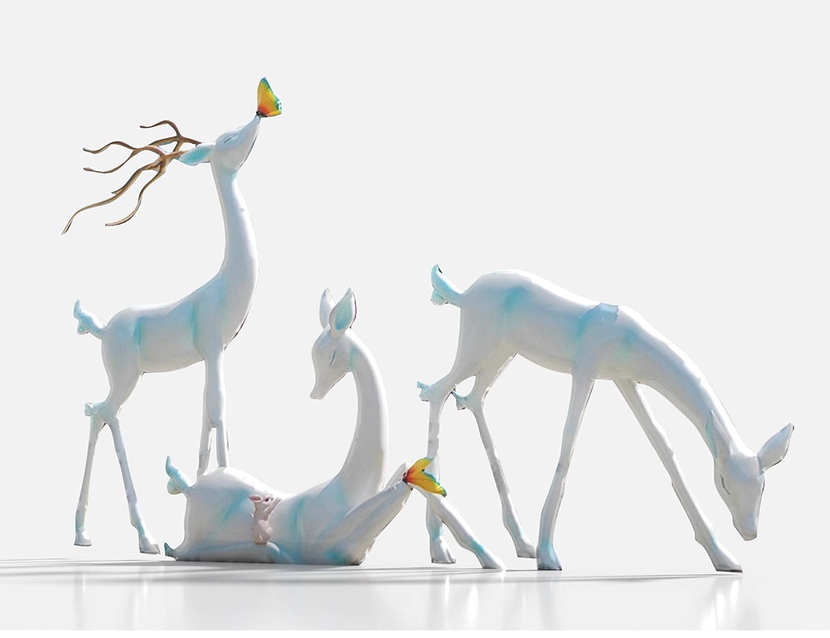 图片[17]-商业街卡通动物雕塑su模型商业广场公园景观小品熊猫麋鹿草图大师-大怪兽分享