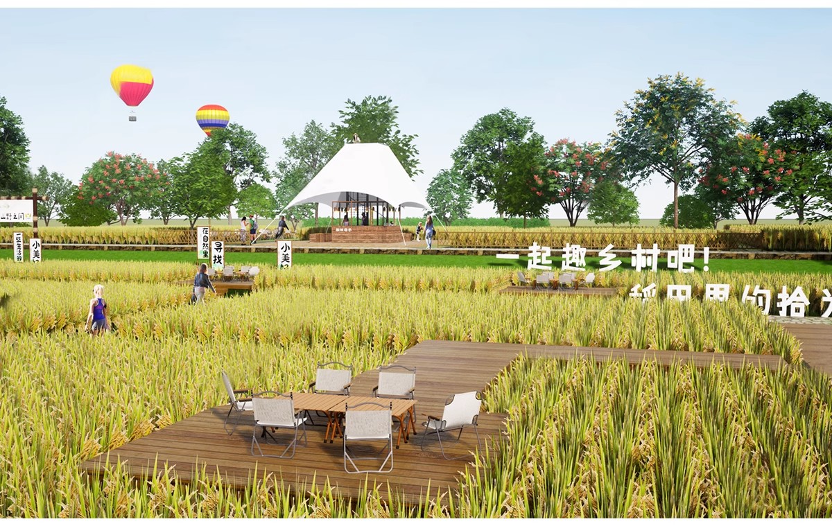 图片[17]-美丽乡村稻田农庄民宿餐厅咖啡厅景观田园公园野餐露营网红SU模型-大怪兽分享