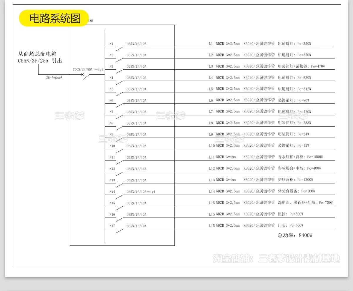 图片[16]-化妆品店CAD施工图纸 美妆店图库装修设计平面布置店面室内效果图-大怪兽分享