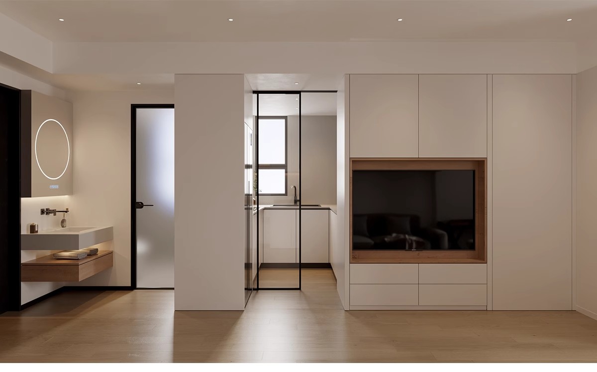 图片[15]-一居室两二居室一厅小户型装修设计实景效果图现代室内参考图全屋-大怪兽分享