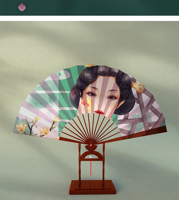 图片[6]-中式国潮传统风格扇子纸扇团扇文创vi智能贴图样机PS设计素材模板-大怪兽分享