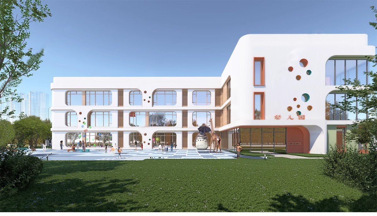 图片[17]-幼儿园景观建筑园林户外活动场地教学学校外观su模型草图大师素材-大怪兽分享