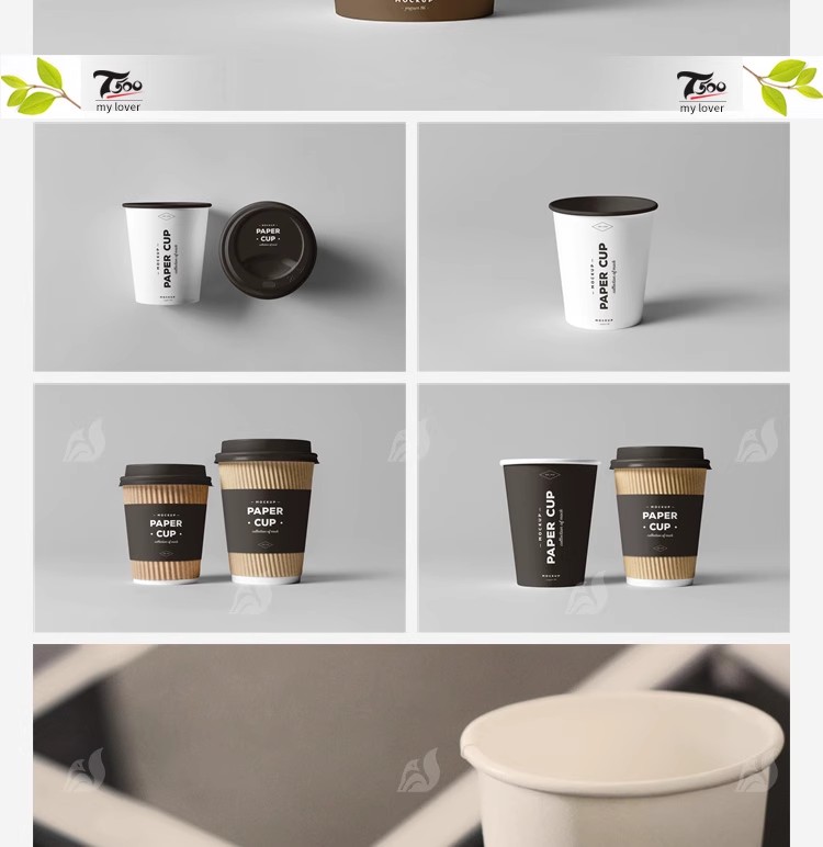 图片[4]-奶茶咖啡杯子文创环保纸杯场景样机VI展示图效果psd设计素材模板-大怪兽分享