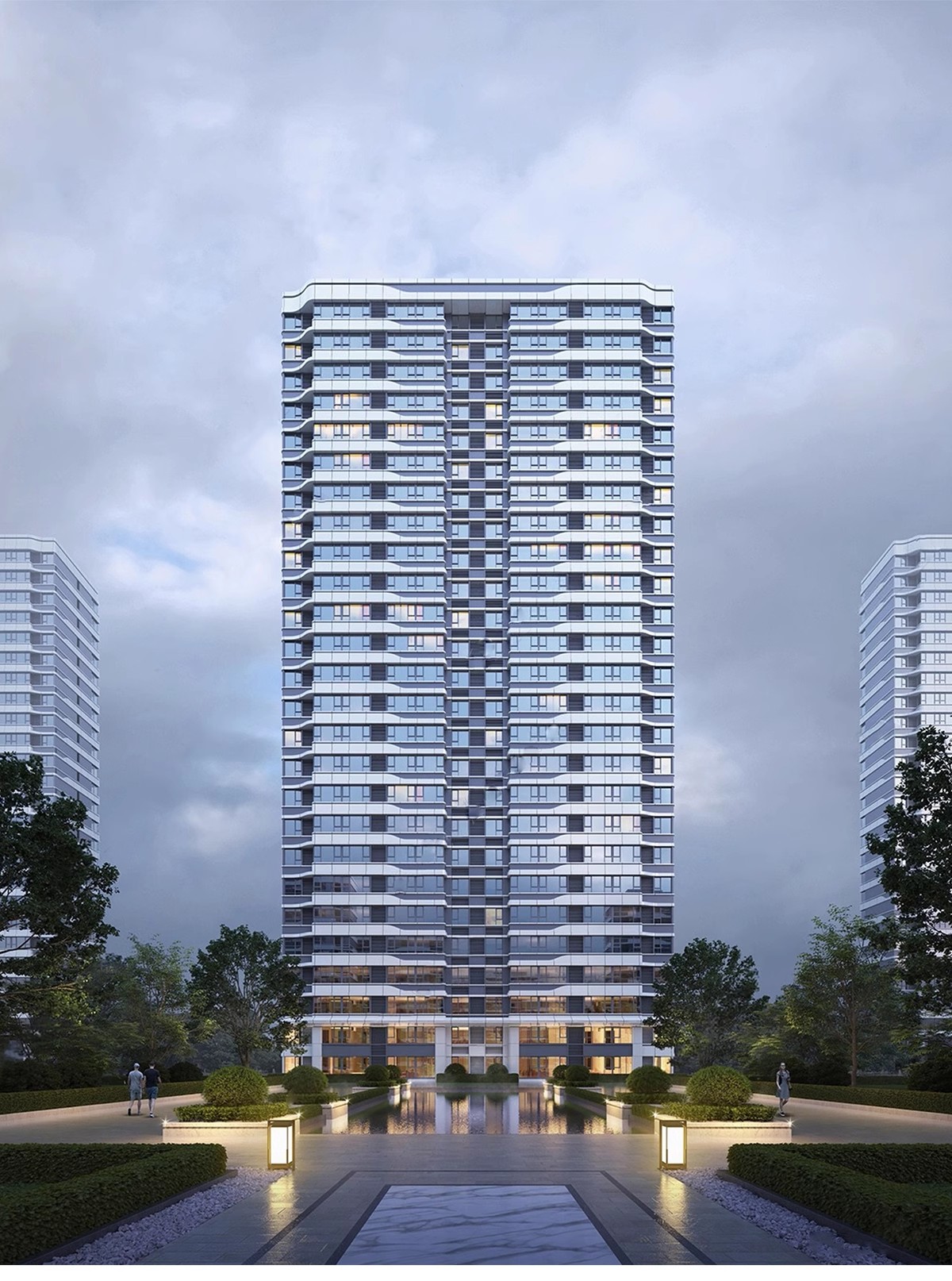 图片[18]-居住区住宅建筑SU模型 高层大平层小区景观规划设计草图大师素材-大怪兽分享