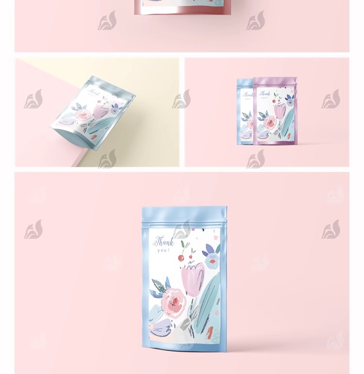 图片[4]-自立食品袋包装袋子自封袋多角度平铺VI提案展示样机PSD设计素材-大怪兽分享