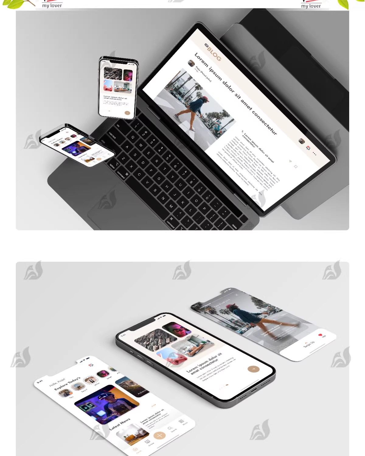 图片[4]-ui/ux应用手机展示APP界面设计样机PSD模板智能贴图作业效果素材-大怪兽分享