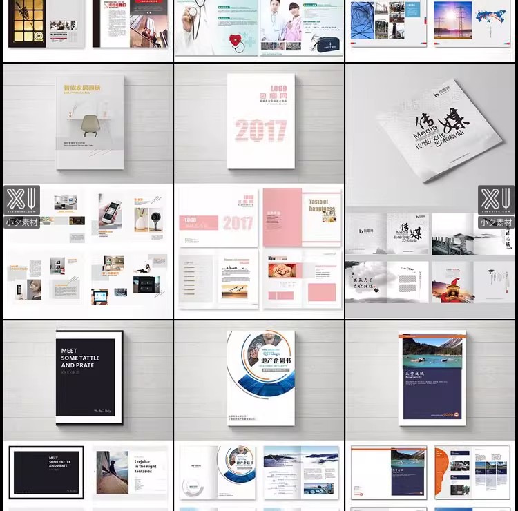 图片[15]-企业公司产品宣传毕业生设计画册排版模板 PSD/AI/CDR设计素材-大怪兽分享