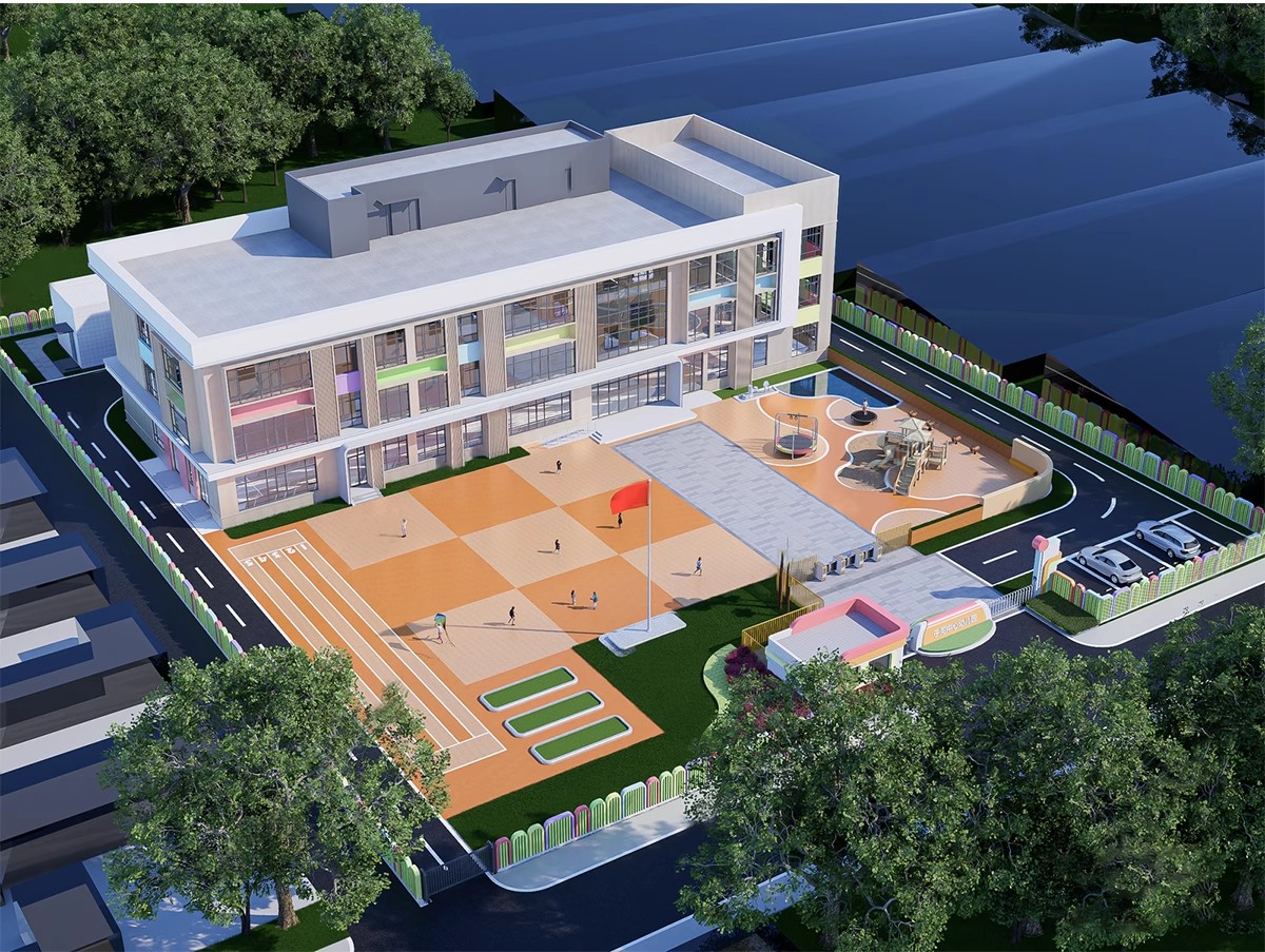 图片[18]-幼儿园景观建筑园林户外活动场地教学学校外观su模型草图大师素材-大怪兽分享