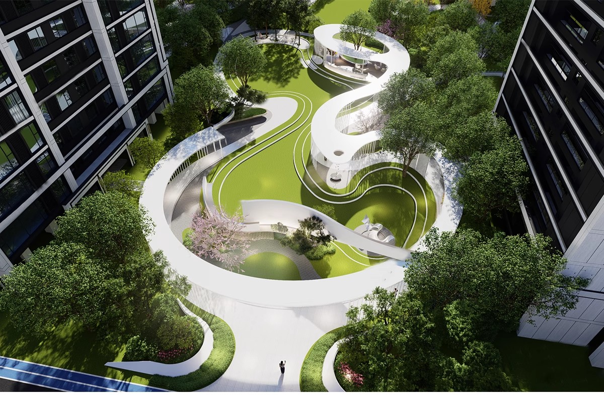 图片[17]-异形弧形廊架SU模型公园亭子广场休闲亭长廊景观构筑廊架SketchUp-大怪兽分享