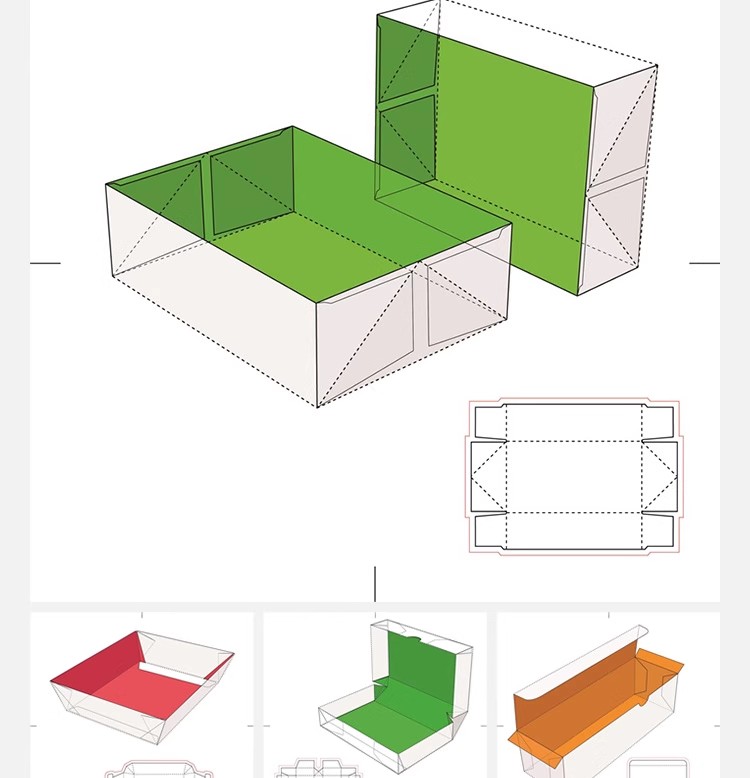 图片[9]-纸盒礼盒包装盒刀版展开图异形纸箱结构刀模效果图设计AI矢量素材-大怪兽分享