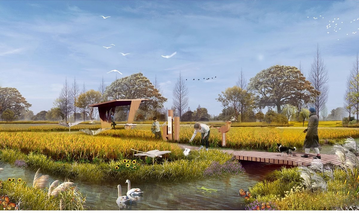 图片[19]-美丽乡村稻田农庄民宿餐厅咖啡厅景观田园公园野餐露营网红SU模型-大怪兽分享