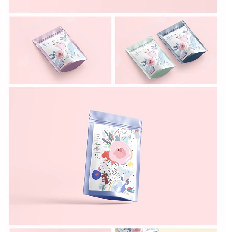 图片[5]-自立食品袋包装袋子自封袋多角度平铺VI提案展示样机PSD设计素材-大怪兽分享