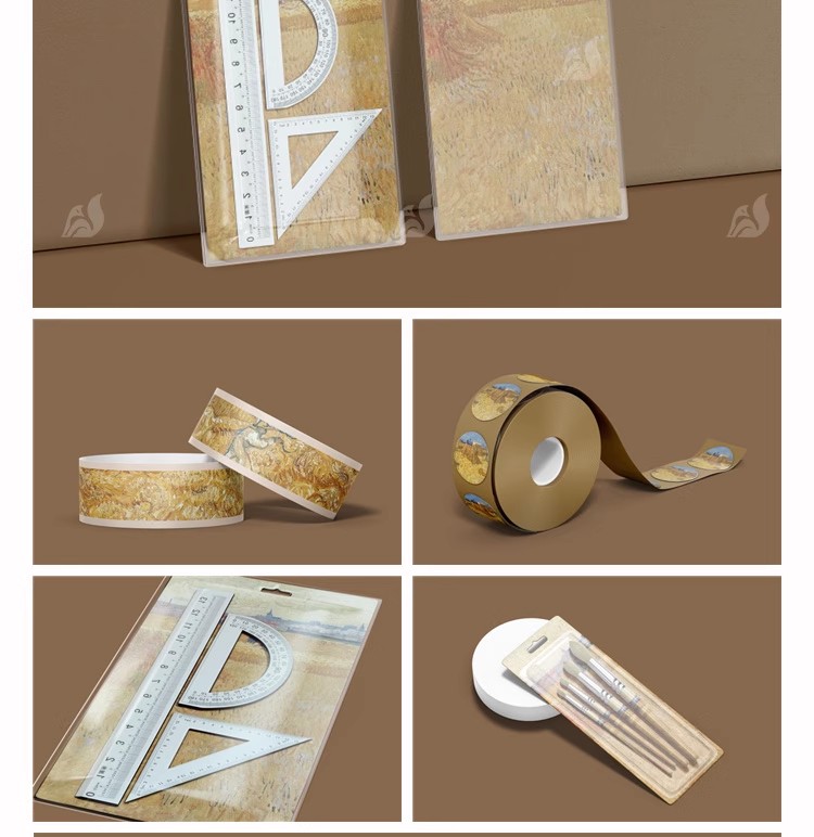 图片[5]-美术馆艺术品牌文具包装VI文创产品周边提案3D样机PSD设计素材ps-大怪兽分享