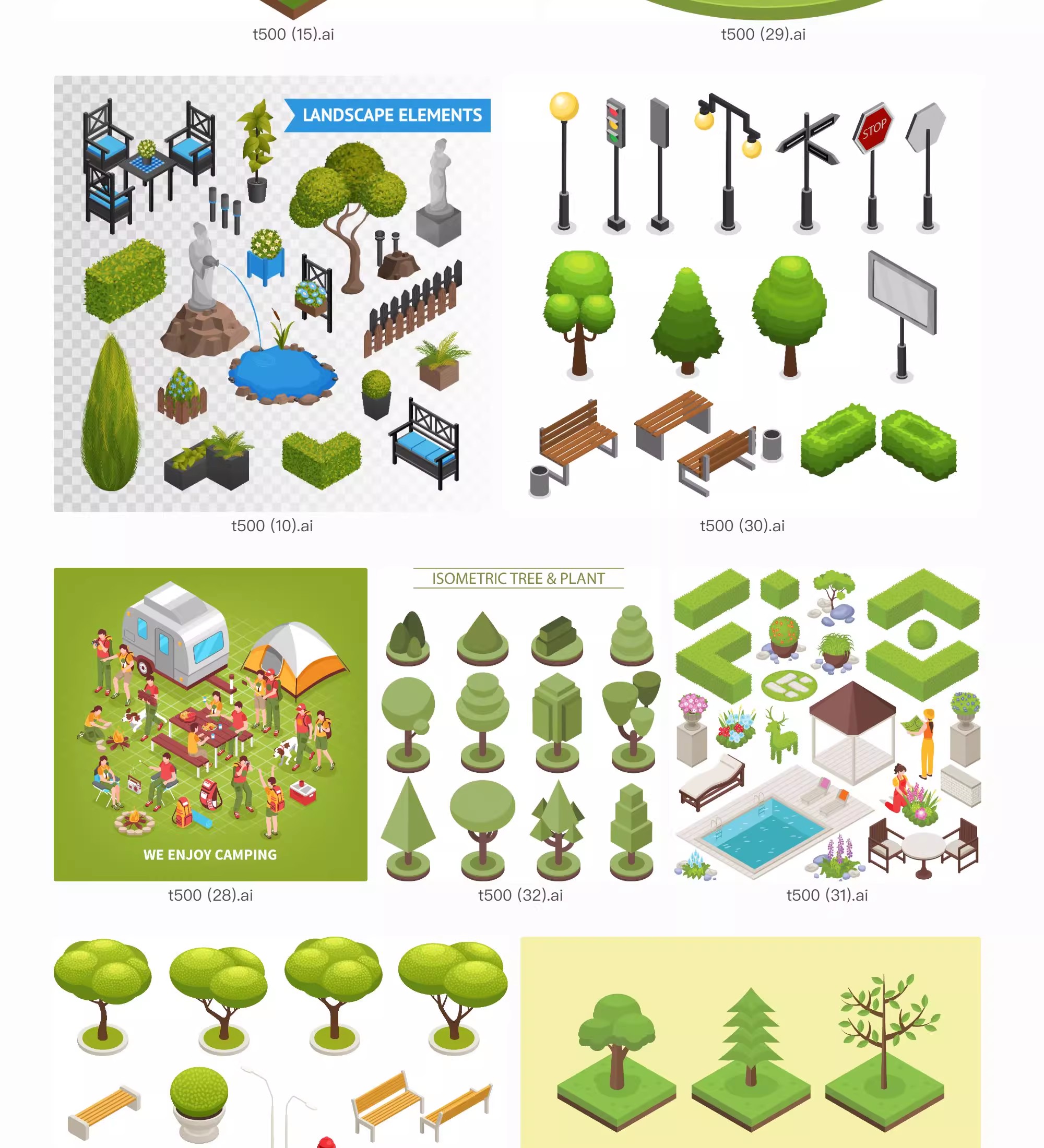 图片[19]-2.5d现代自然历史科技博物馆建筑艺术美术展插画ai矢量设计素材-大怪兽分享