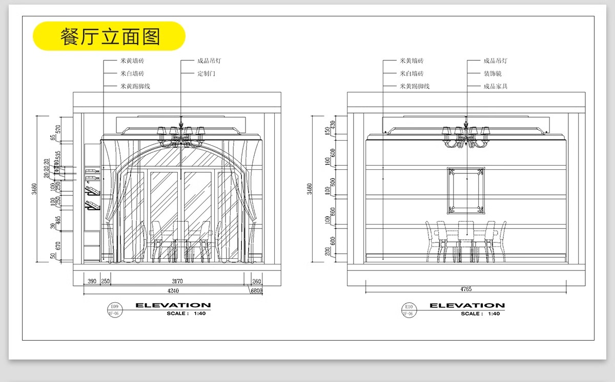 图片[17]-欧式美式别墅全套室内装修设计方案CAD施工图效果图平面立面图纸-大怪兽分享