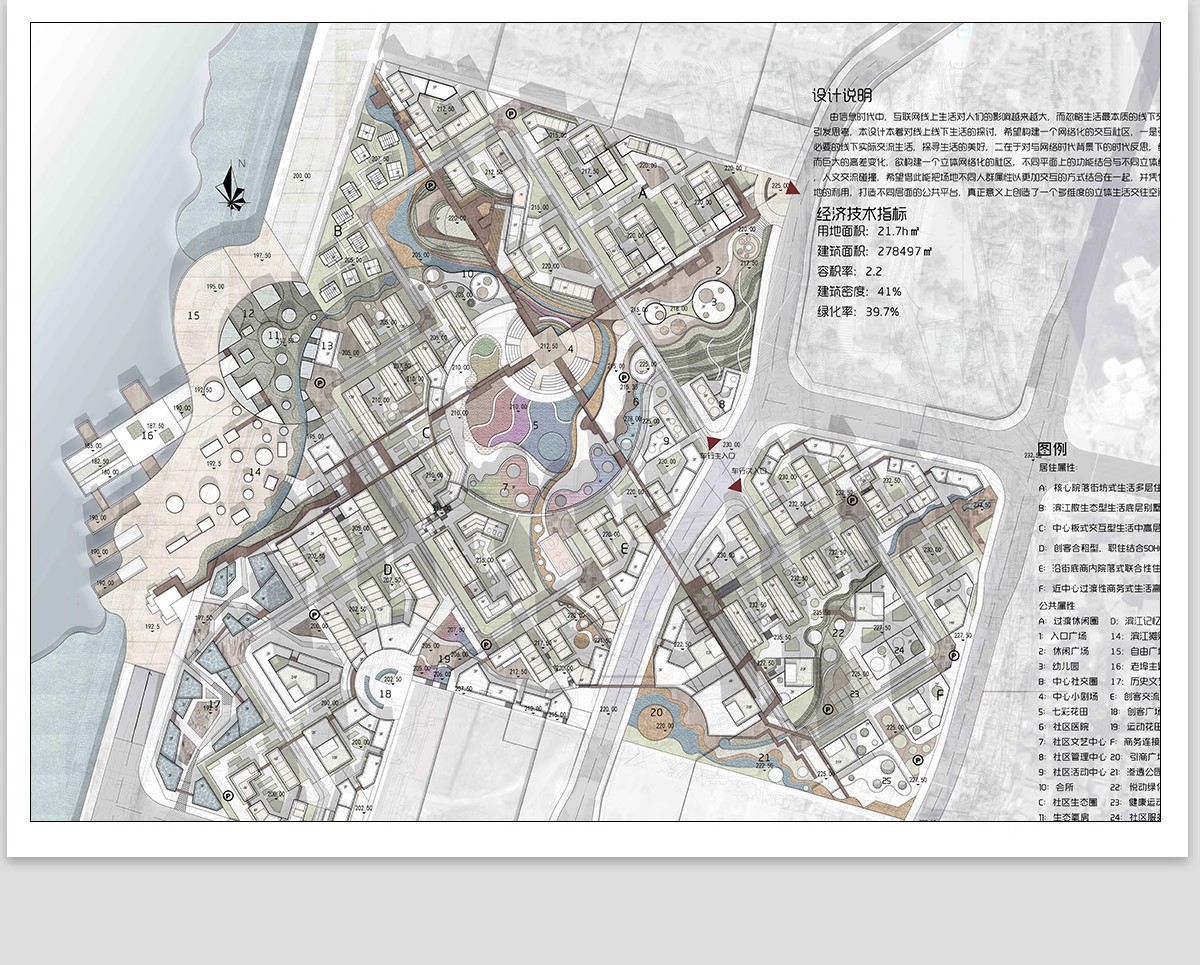 图片[19]-居住区住宅小区建筑景观规划设计PSD展板模板PS分析图分层源文件-大怪兽分享