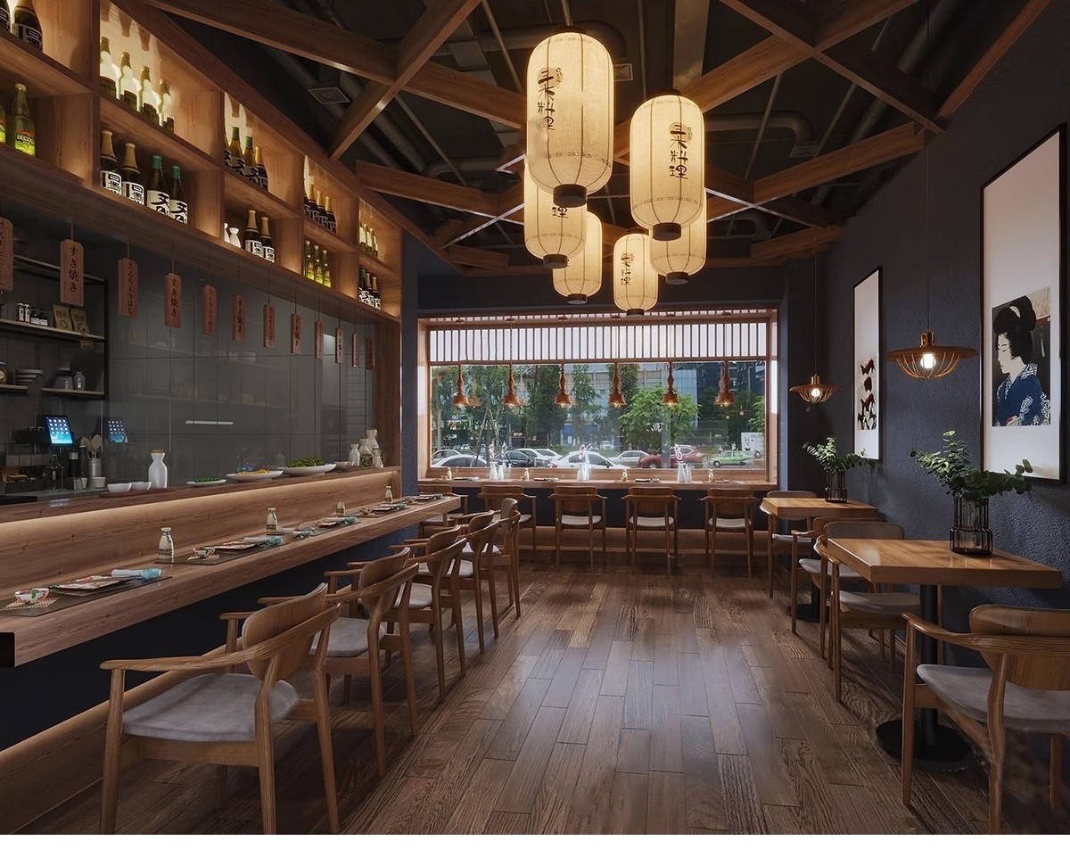 图片[19]-草图大师日式餐厅日韩料理店居酒屋餐饮店铺门头室内设计SU模型库-大怪兽分享