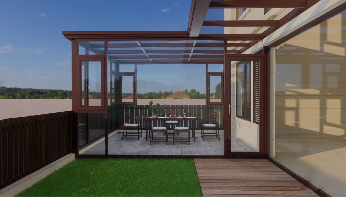 图片[19]-玻璃阳光房SU模型 现代家装别墅庭院封阳台露台屋顶设计草图大师-大怪兽分享