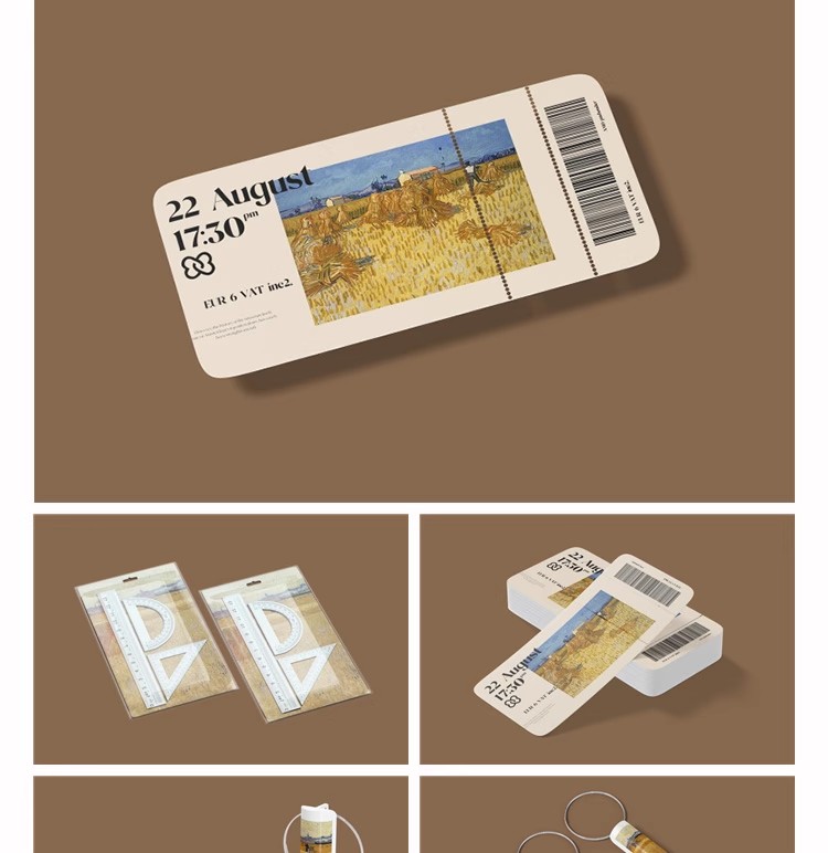 图片[6]-美术馆艺术品牌文具包装VI文创产品周边提案3D样机PSD设计素材ps-大怪兽分享