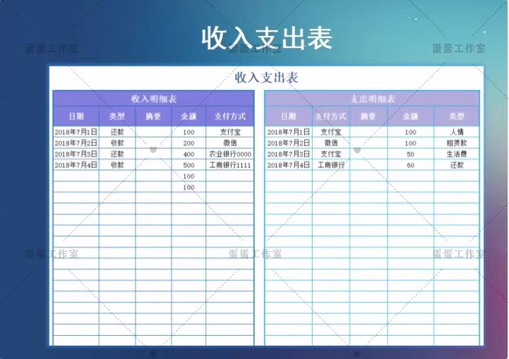 图片[17]-财务报表收入支出明细统计管理查询餐厅酒店个人企业店铺家庭饭店-大怪兽分享