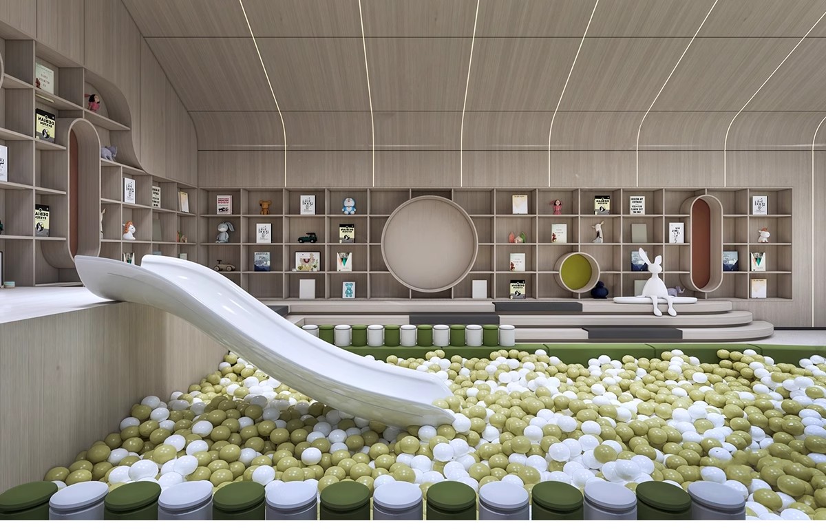 图片[19]-草图大师商场室内儿童乐园游乐场淘气堡设施城堡海洋球设备SU模型-大怪兽分享