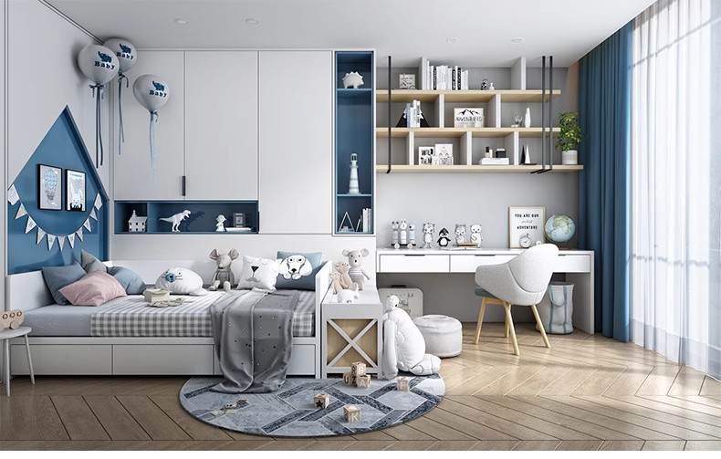 图片[20]-儿童房装修设计效果图婴儿房青少年小男女孩卧室家装布置家具素材-大怪兽分享