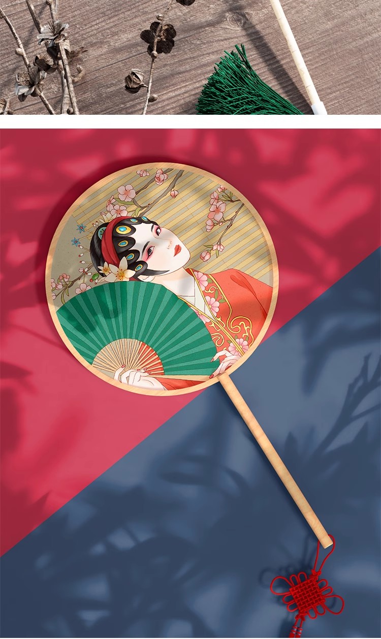 图片[9]-中式国潮传统风格扇子纸扇团扇文创vi智能贴图样机PS设计素材模板-大怪兽分享