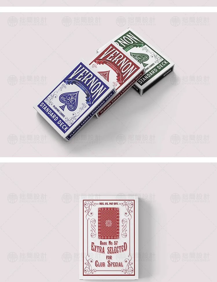 图片[9]-14款文创卡牌卡片筹码扑克牌包装纸盒贴图样机PSD设计素材模板-大怪兽分享