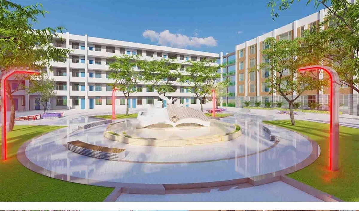 图片[21]-校园景观学校文化广场小学中学大学中庭绿地设计草图大师su模型库-大怪兽分享