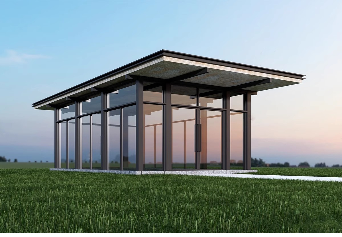 图片[20]-玻璃阳光房SU模型 现代家装别墅庭院封阳台露台屋顶设计草图大师-大怪兽分享