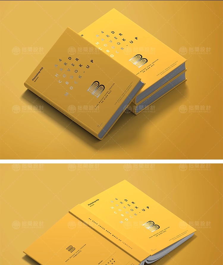 图片[3]-55款精装书籍杂志画册封面效果展示智能贴图样机PSD设计素材模板-大怪兽分享