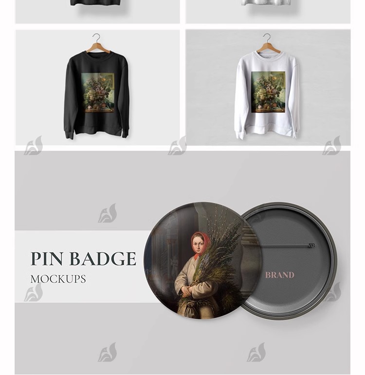 图片[7]-文创提案书包口罩艺术品牌VI应用周边设计作品展示样机PSD素材PS-大怪兽分享