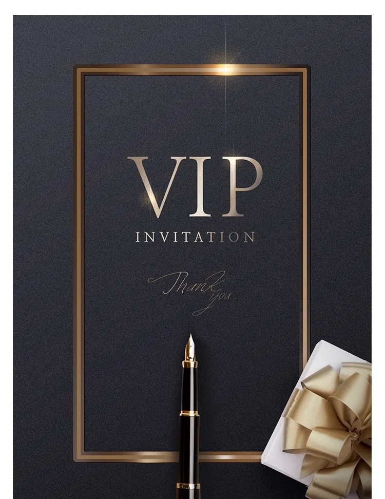 图片[3]-YQ-13高端黑金色VIP会员日卡片金融金砖房地产PSD海报设计素材图-大怪兽分享