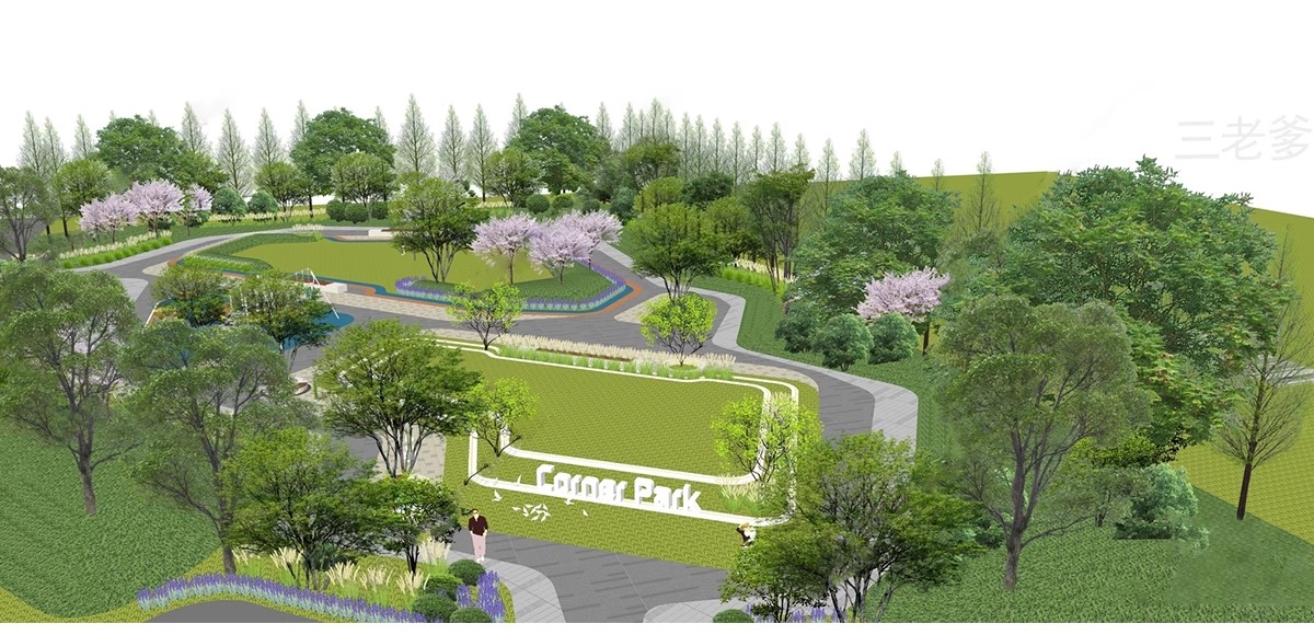 图片[19]-草图大师模型SU园林景观设计 公园广场小区学校室外SketchUp素材-大怪兽分享