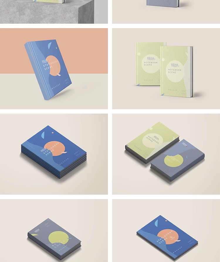 图片[5]-142款书本书籍笔记本画册杂志封面VI展示智能贴图样机PSD设计素材-大怪兽分享