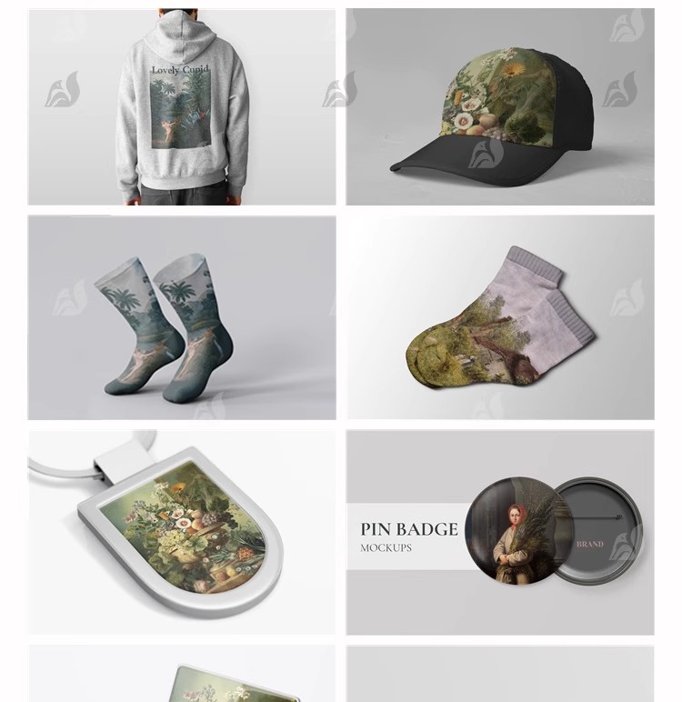 图片[8]-文创提案书包口罩艺术品牌VI应用周边设计作品展示样机PSD素材PS-大怪兽分享