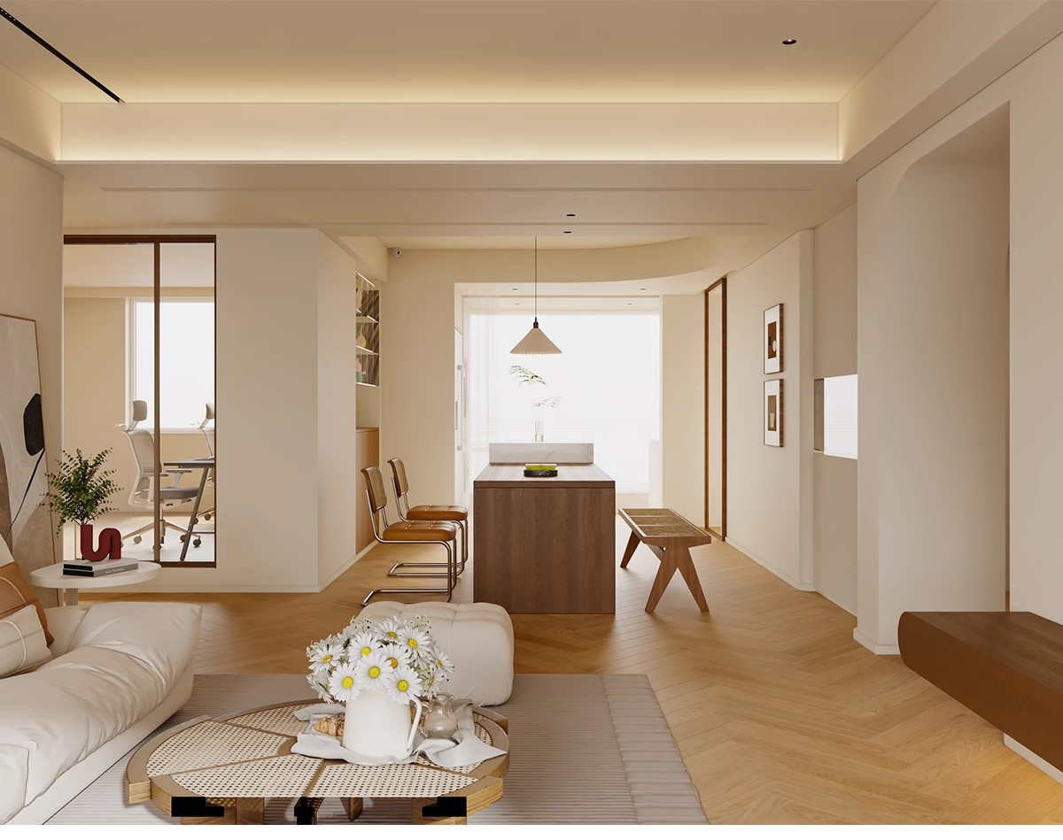 图片[19]-一居室两二居室一厅小户型装修设计实景效果图现代室内参考图全屋-大怪兽分享