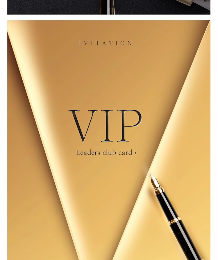 图片[4]-YQ-13高端黑金色VIP会员日卡片金融金砖房地产PSD海报设计素材图-大怪兽分享