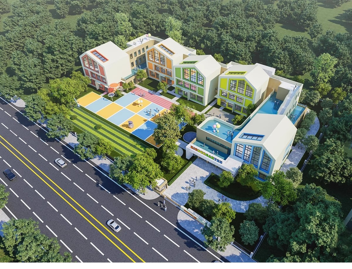 图片[21]-幼儿园景观建筑园林户外活动场地教学学校外观su模型草图大师素材-大怪兽分享