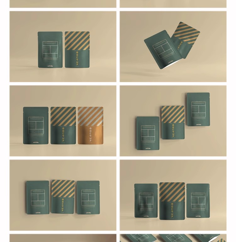 图片[9]-自立食品袋包装袋子自封袋多角度平铺VI提案展示样机PSD设计素材-大怪兽分享