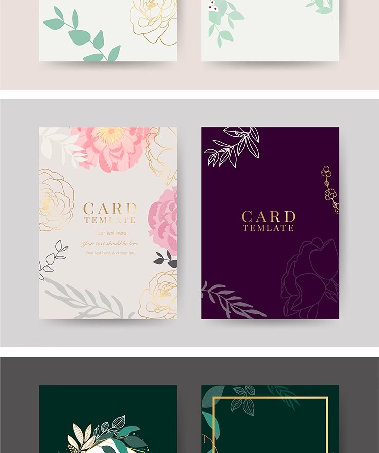 图片[5]-YQ-18生日贺卡邀请函卡片植物叶子框架花纹底纹ai矢量设计素材图-大怪兽分享