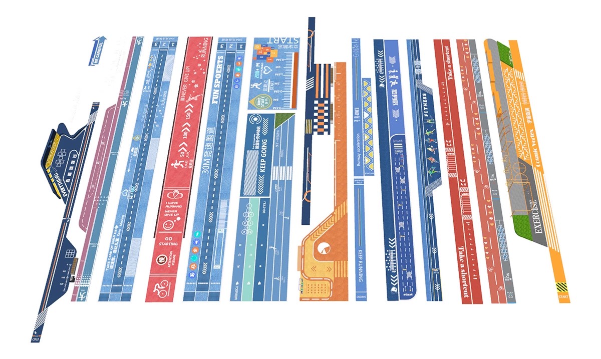 图片[23]-人行道步行道塑胶跑道su模型健身绿道骑行景观道路公园游草图大师-大怪兽分享