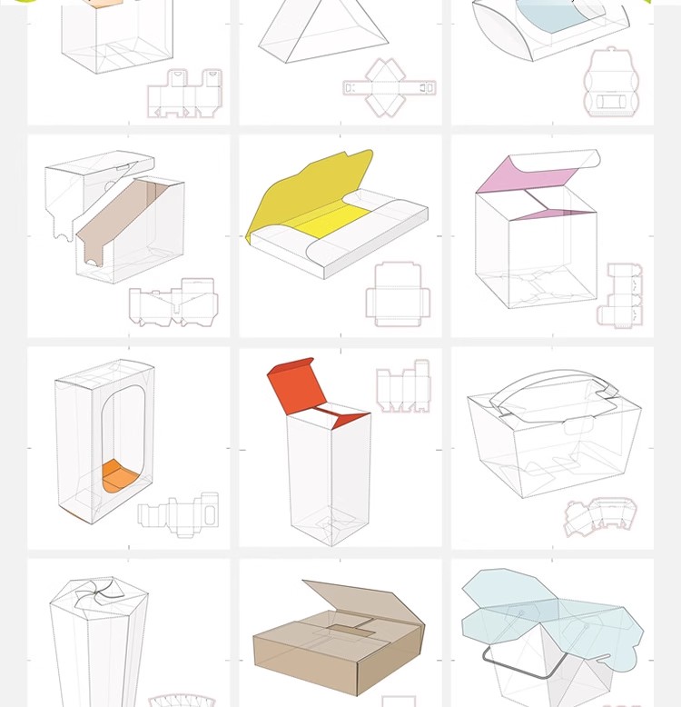 图片[15]-纸盒礼盒包装盒刀版展开图异形纸箱结构刀模效果图设计AI矢量素材-大怪兽分享