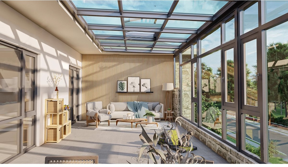 图片[24]-玻璃阳光房SU模型 现代家装别墅庭院封阳台露台屋顶设计草图大师-大怪兽分享