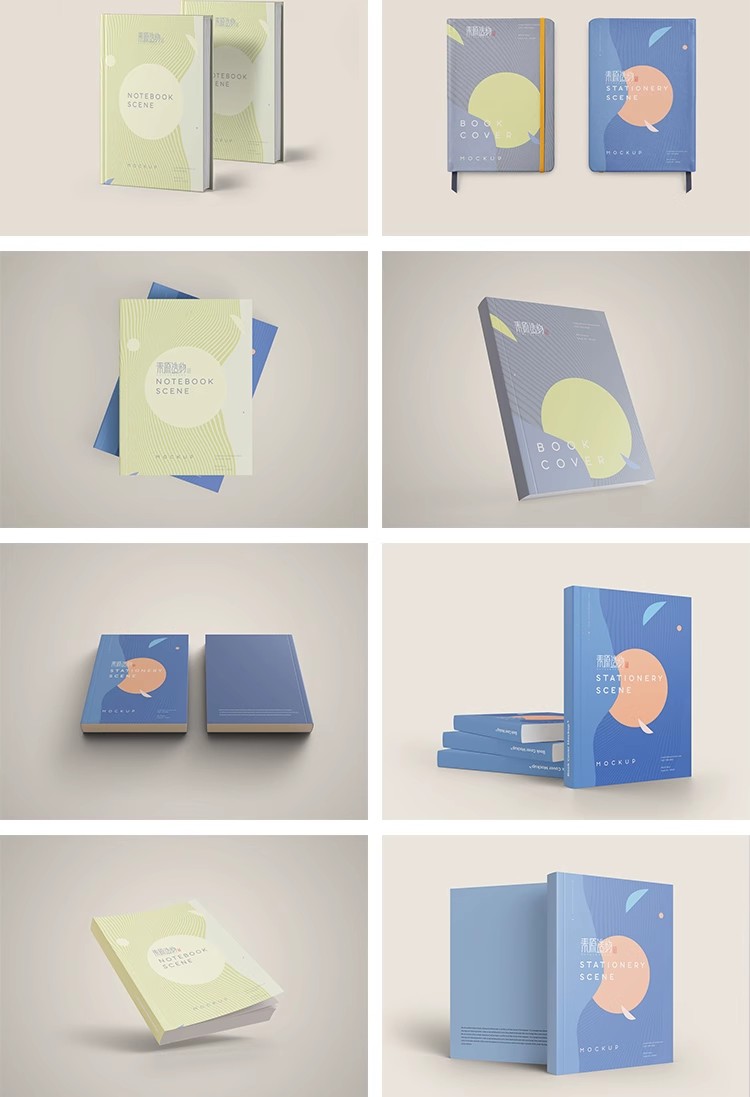 图片[8]-142款书本书籍笔记本画册杂志封面VI展示智能贴图样机PSD设计素材-大怪兽分享