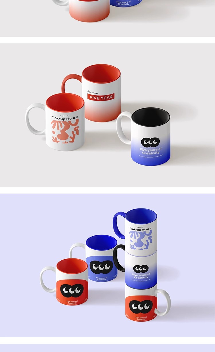 图片[11]-39款文创产品陶瓷马克杯咖啡杯子vi展示贴图样机PSD设计素材模板-大怪兽分享