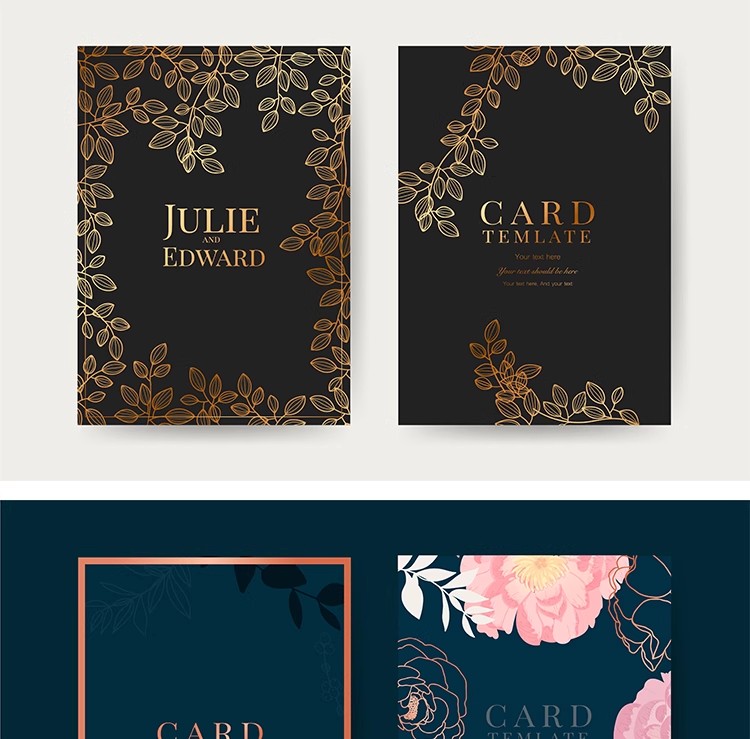 图片[7]-YQ-18生日贺卡邀请函卡片植物叶子框架花纹底纹ai矢量设计素材图-大怪兽分享