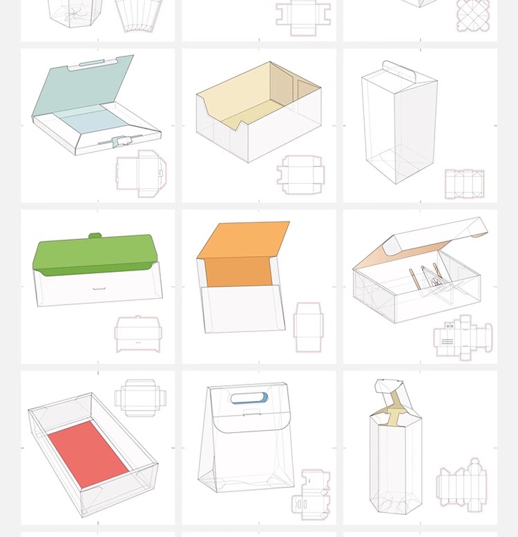 图片[16]-纸盒礼盒包装盒刀版展开图异形纸箱结构刀模效果图设计AI矢量素材-大怪兽分享