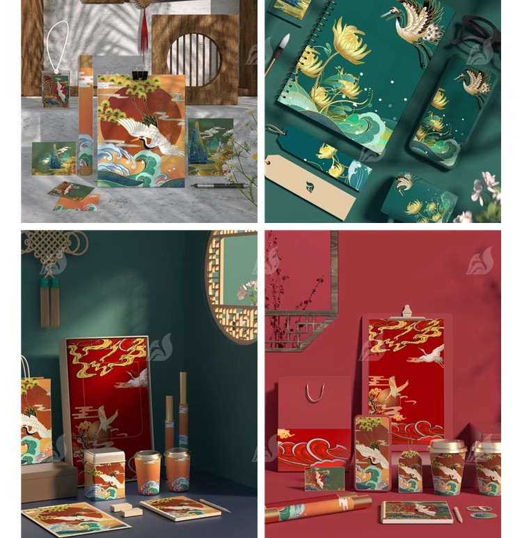 图片[15]-中式文创样机国风国风礼盒包装效果展示智能PSD贴图设计模板素材-大怪兽分享