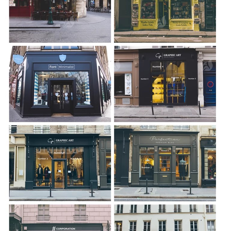 图片[11]-店面门店奶茶门头样机商铺主视觉店招VI贴图logo展示PSD设计素材-大怪兽分享